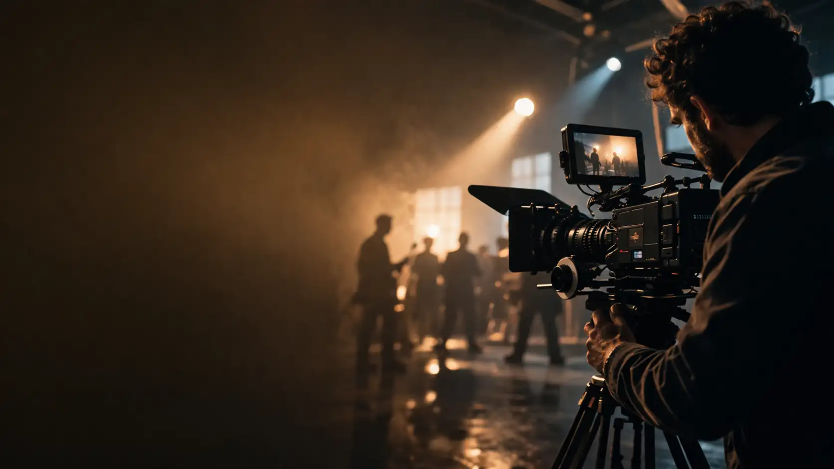 AdvaCinematogr apher in cinematic studio setup